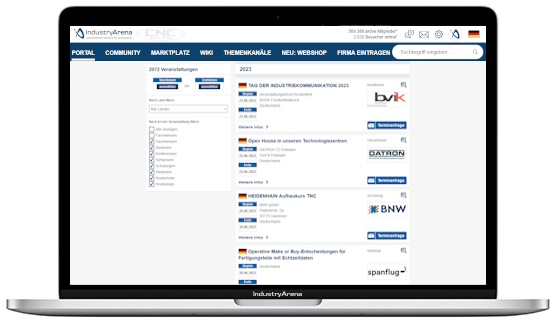 Events für die Fertigungsbranche