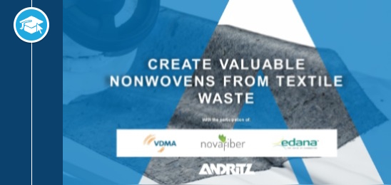 Create valuable nonwovens from textile waste
