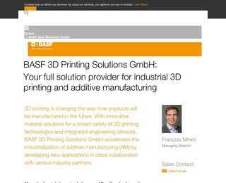 Impressum Basf 3d Printing Solutions
